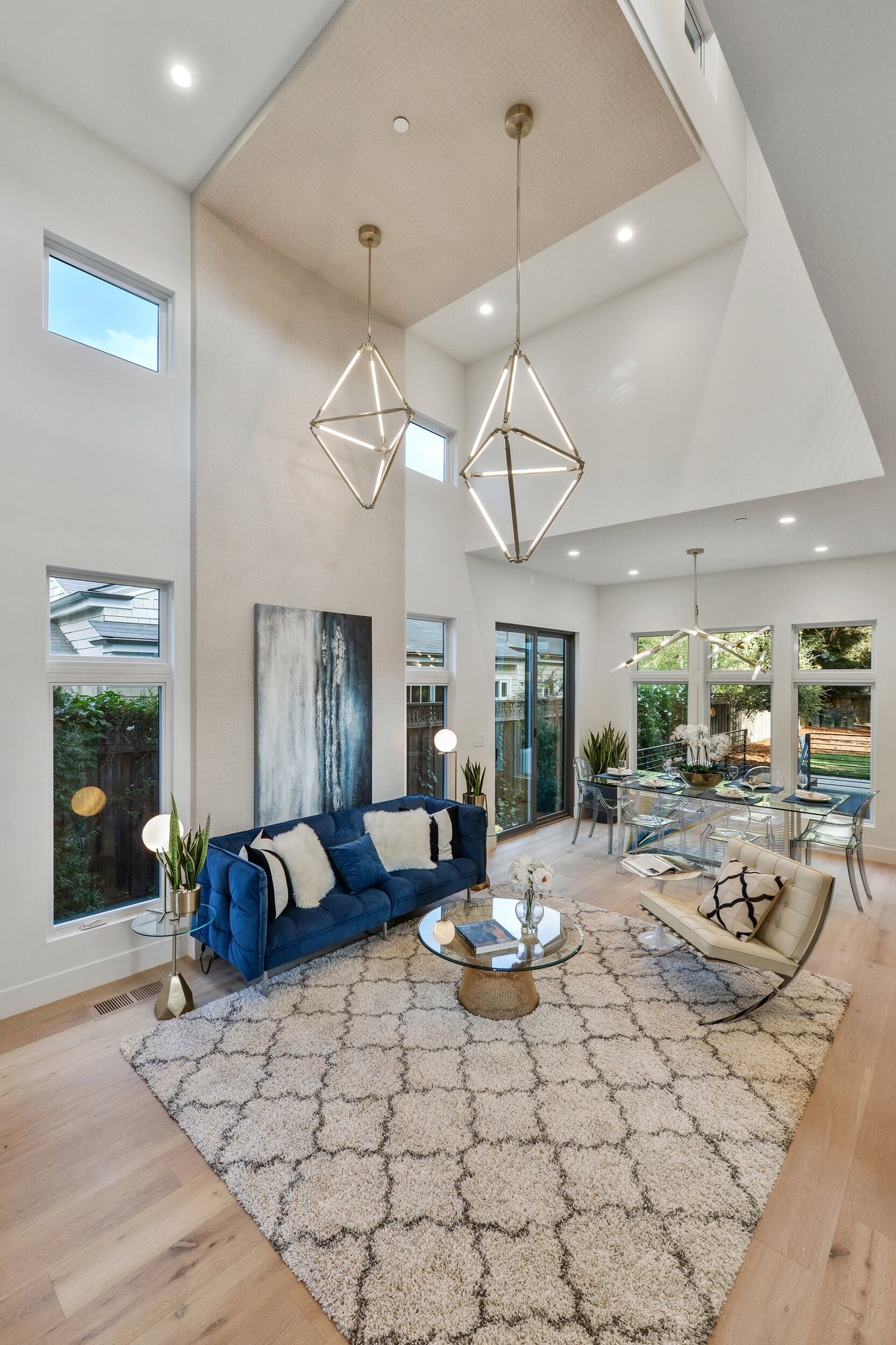 Double-height living room